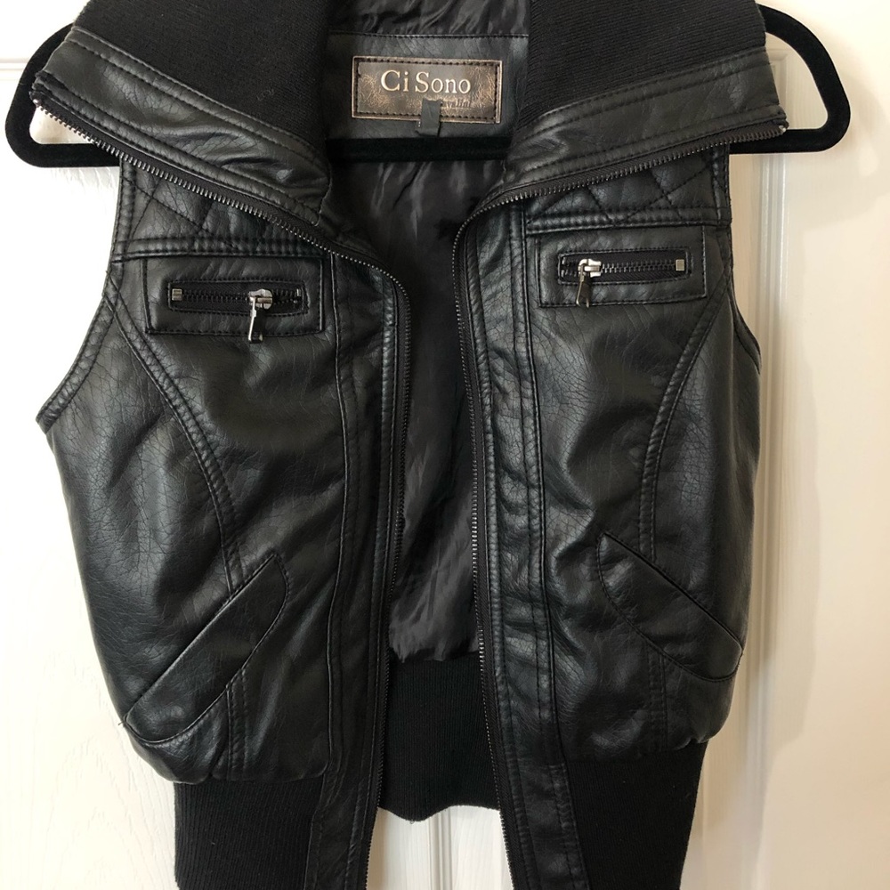 Leather vest